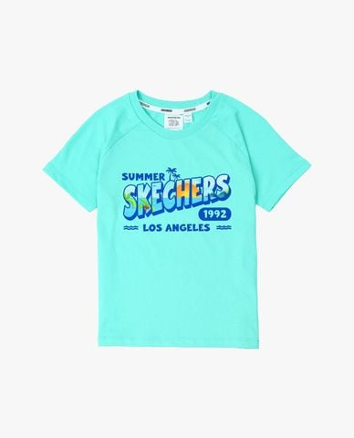  SKECHERS - Áo thun bé trai cổ tròn tay ngắn Summer 
