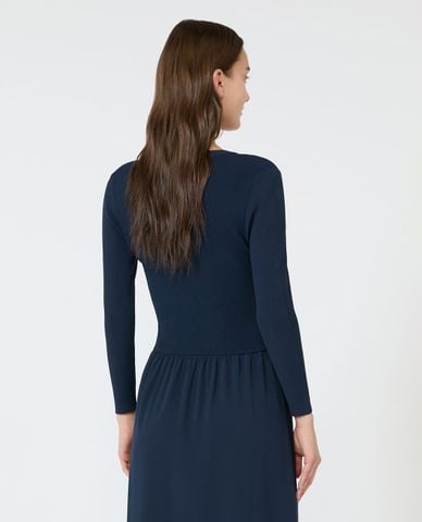  WEEKEND MAX MARA - Áo khoác dệt kim nữ cổ tròn tay dài Wkdtennis 