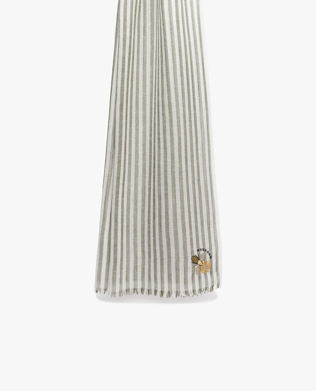 WEEKEND MAX MARA - Khăn choàng nữ chữ nhật kẻ sọc Wkapera