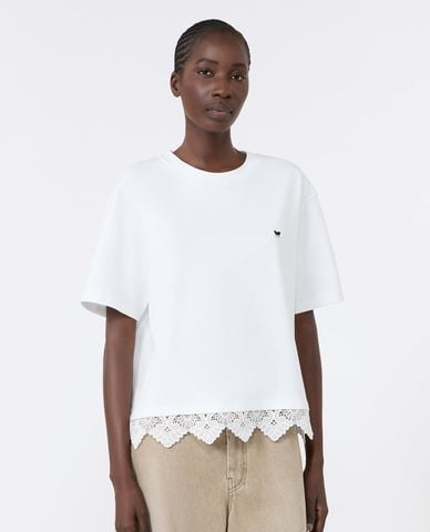  WEEKEND MAX MARA - Áo thun nữ cổ tròn tay ngắn Wkdsala 