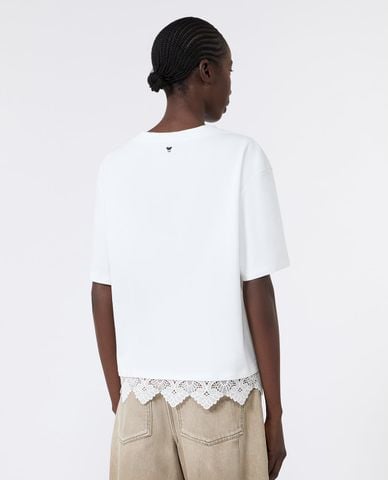  WEEKEND MAX MARA - Áo thun nữ cổ tròn tay ngắn Wkdsala 