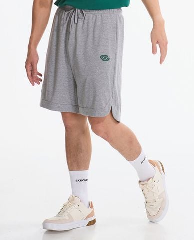  SKECHERS - Quần short tập luyện nam lưng thun 