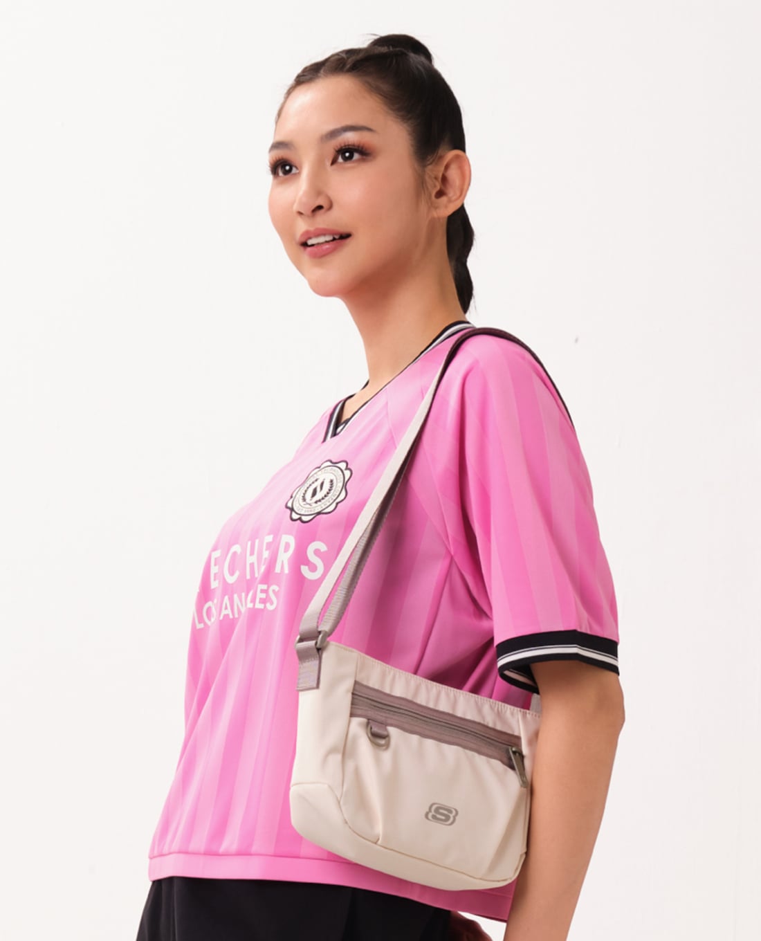 SKECHERS - Túi đeo vai unisex phom chữ nhật phối logo
