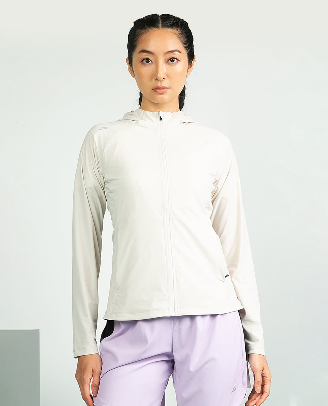 SKECHERS - Áo khoác thể thao nữ phối mũ Performance