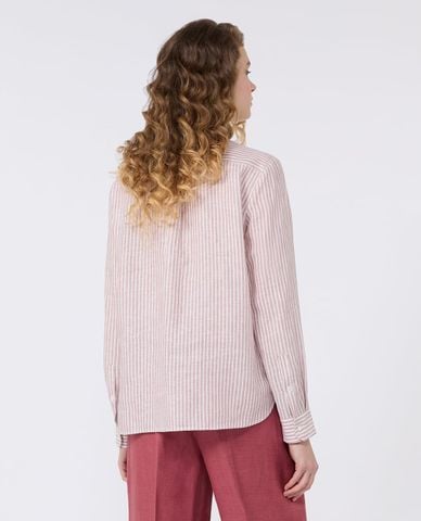  WEEKEND MAX MARA - Áo sơ mi nữ cổ bẻ tay dài kẻ sọc Wkdgiurato 