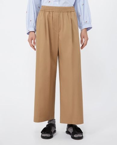  WEEKEND MAX MARA - Quần nữ ống rộng lưng thun Wkdgolfo 