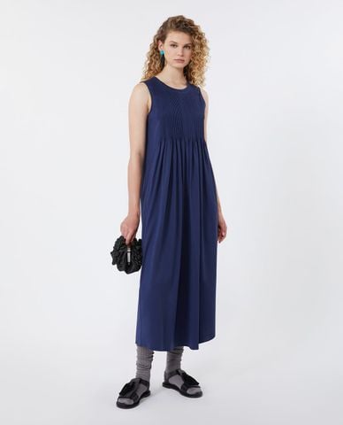  WEEKEND MAX MARA - Đầm sát nách midi xếp li Wkdricordo 