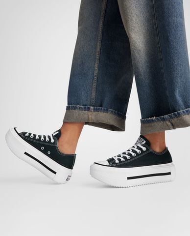  CONVERSE - Giày sneakers unisex cổ thấp Chuck Taylor All Star Lift Double Stack 