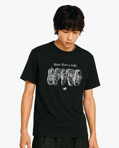  NEW BALANCE - Áo thun nam cổ tròn tay ngắn Miler 