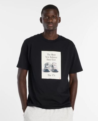  NEW BALANCE - Áo thun nam cổ tròn tay ngắn 574 Ad 