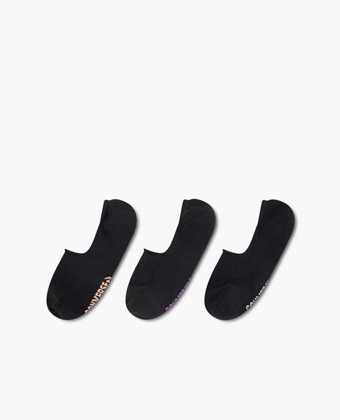 CONVERSE - Set 3 vớ nữ cổ thấp Wordmark Liner