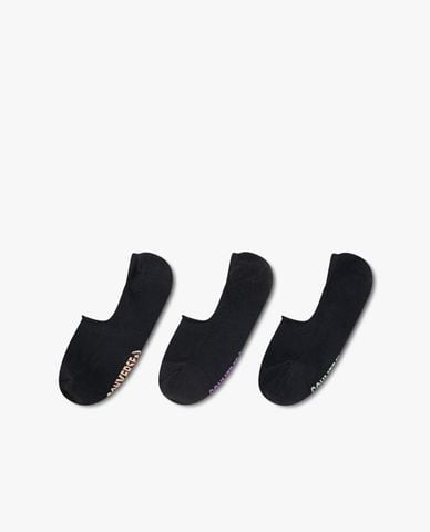  CONVERSE - Set 3 vớ nữ cổ thấp Wordmark Liner 