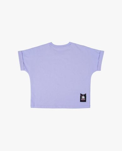  SKECHERS - Áo thun bé gái cổ tròn tay ngắn Kuromi 