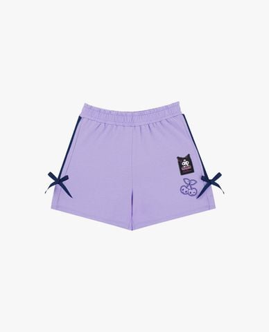  SKECHERS - Quần short bé gái lưng thun phối nơ Kuromi 