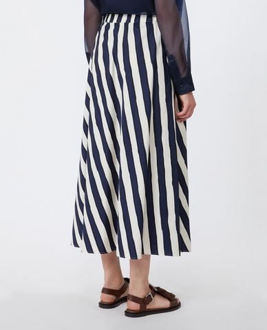  WEEKEND MAX MARA - Chân váy chữ A midi xếp li Wkduomo 