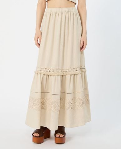  WEEKEND MAX MARA - Chân váy xếp tầng midi Wkipallore 