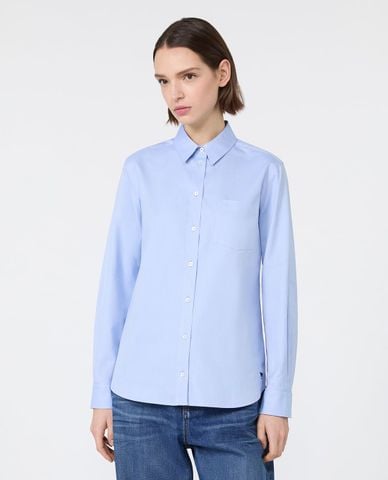  WEEKEND MAX MARA - Áo sơ mi nữ cổ bẻ tay dài Wkdcobalto 