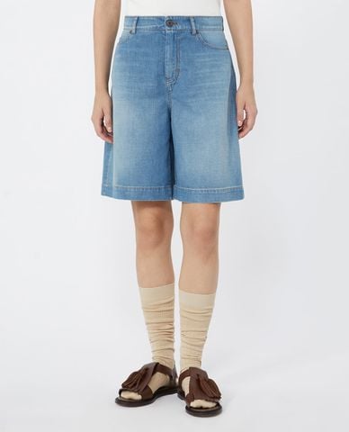 WEEKEND MAX MARA - Quần short jeans nữ ống rộng Wkdozono 
