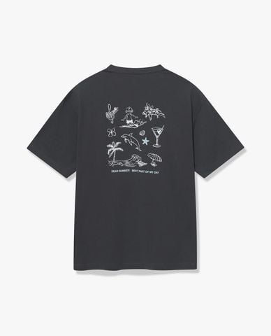  FILA - Áo thun unisex tay ngắn Cool Summer Graphic 