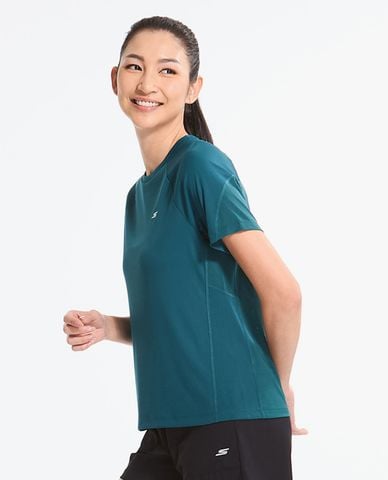  SKECHERS - Áo thun thể thao nữ tay ngắn Performance 