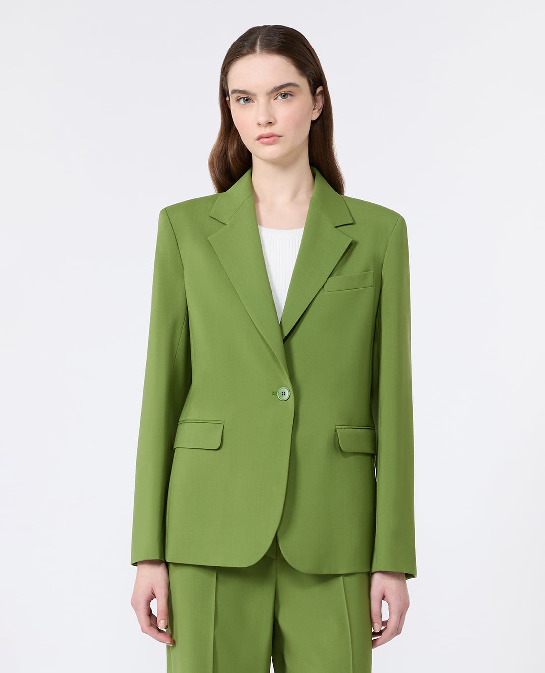 WEEKEND MAX MARA - Áo khoác blazer nữ cổ bẻ tay dài Wkdlamine