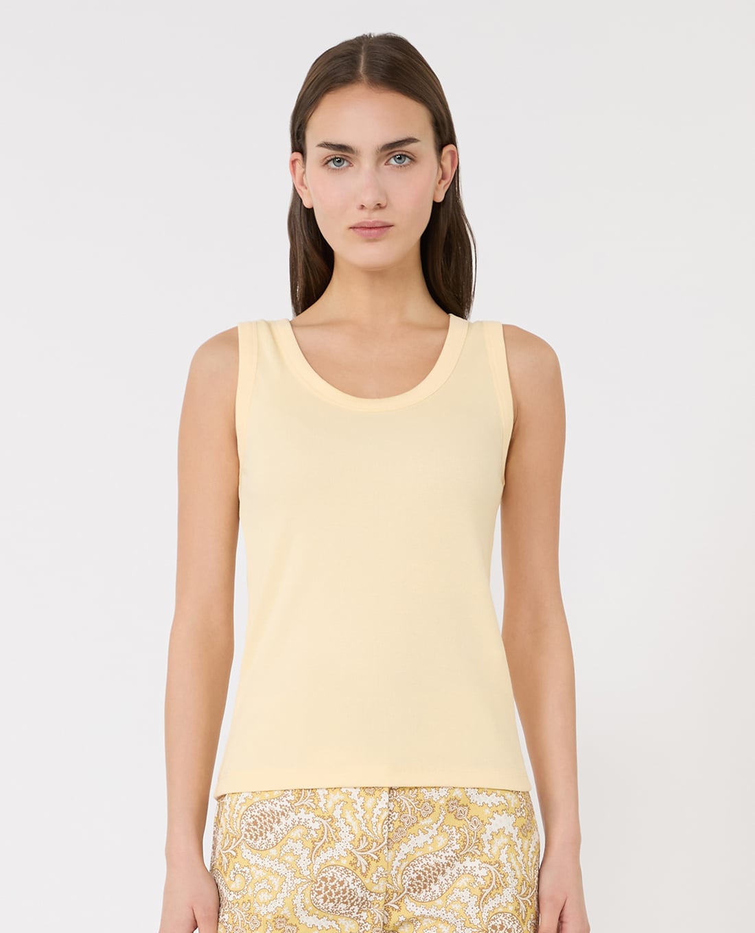 WEEKEND MAX MARA - Áo ba lỗ nữ cổ tròn Wkdmultic