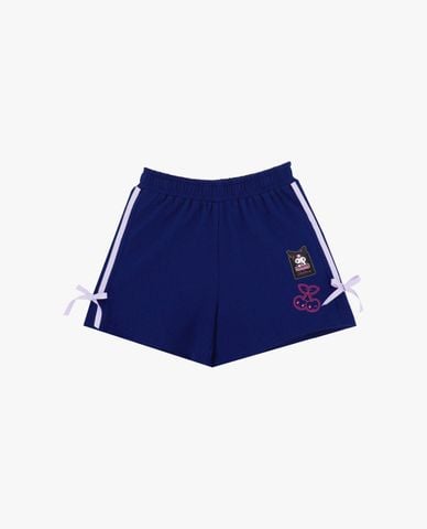  SKECHERS - Quần short bé gái lưng thun phối nơ Kuromi 