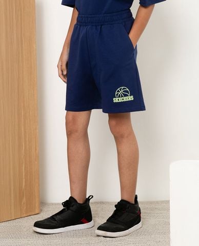  SKECHERS - Quần short trẻ em lưng thun Basketball Culture 