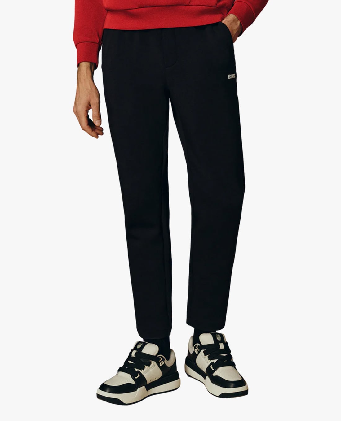 K-SWISS - Quần dài tập luyện nam lưng thun phối logo