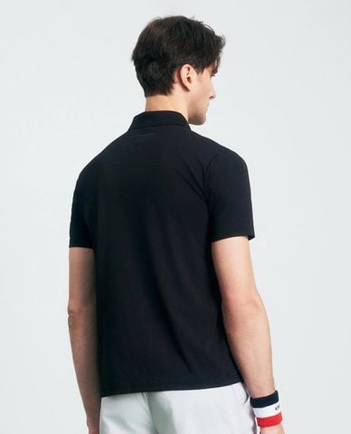  K-SWISS - Áo polo nam cổ bẻ tay ngắn phối logo 