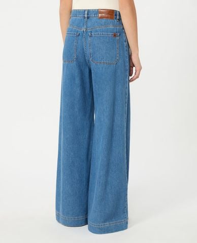  WEEKEND MAX MARA - Quần jeans nữ ống rộng Wkdvega 