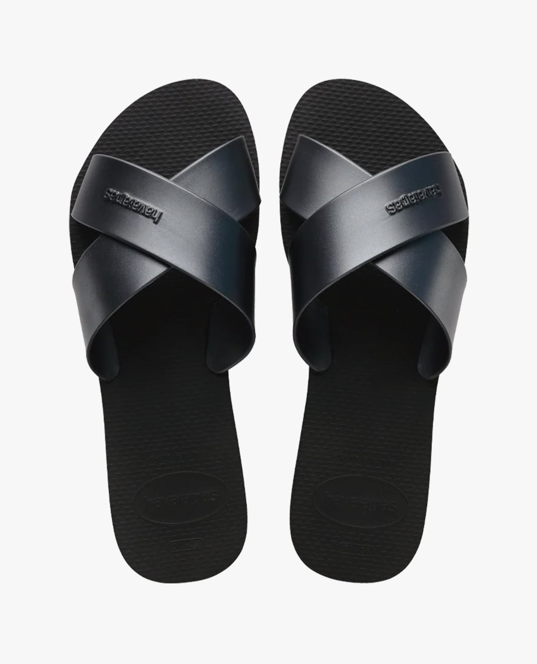 HAVAIANAS - Dép nữ quai chéo Aqua Metallic