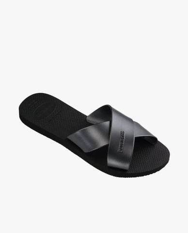  HAVAIANAS - Dép nữ quai chéo Aqua Metallic 