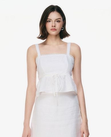  GIGI - Áo hai dây nữ cổ vuông phom xòe 