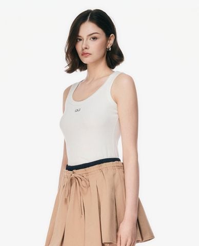  GIGI - Áo ba lỗ nữ cổ tròn phom ôm 