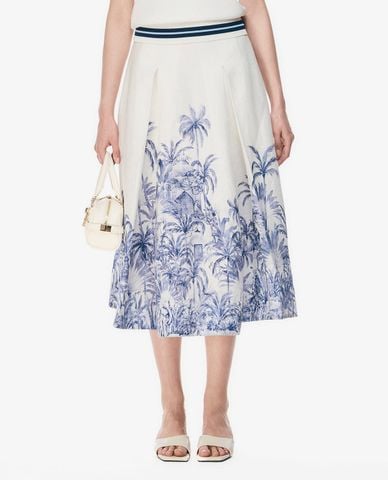  GIGI - Chân váy phom suông midi in họa tiết 