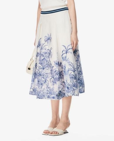  GIGI - Chân váy phom suông midi in họa tiết 