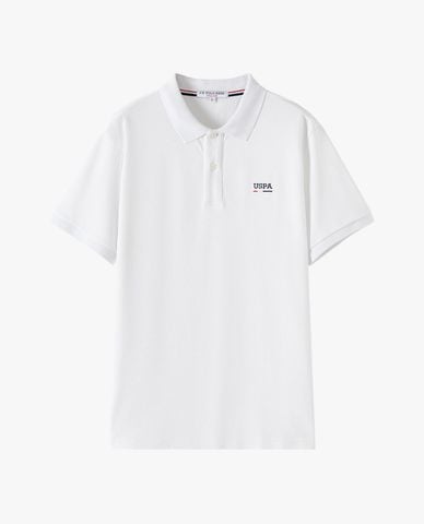  USPA - Áo polo nam cổ bẻ tay ngắn thêu logo 