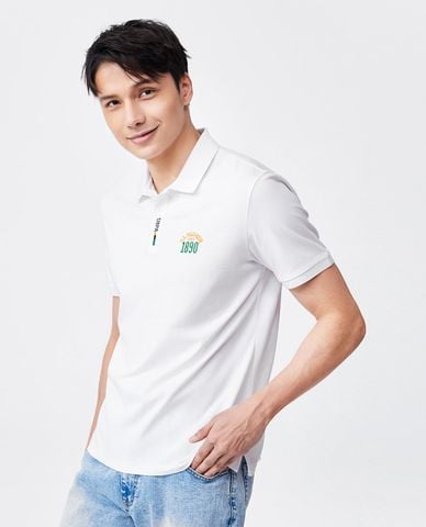  USPA - Áo polo nam cổ bẻ tay ngắn thêu logo 