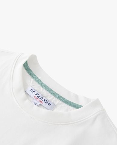  USPA - Áo thun nam cổ tròn tay ngắn phối viền 