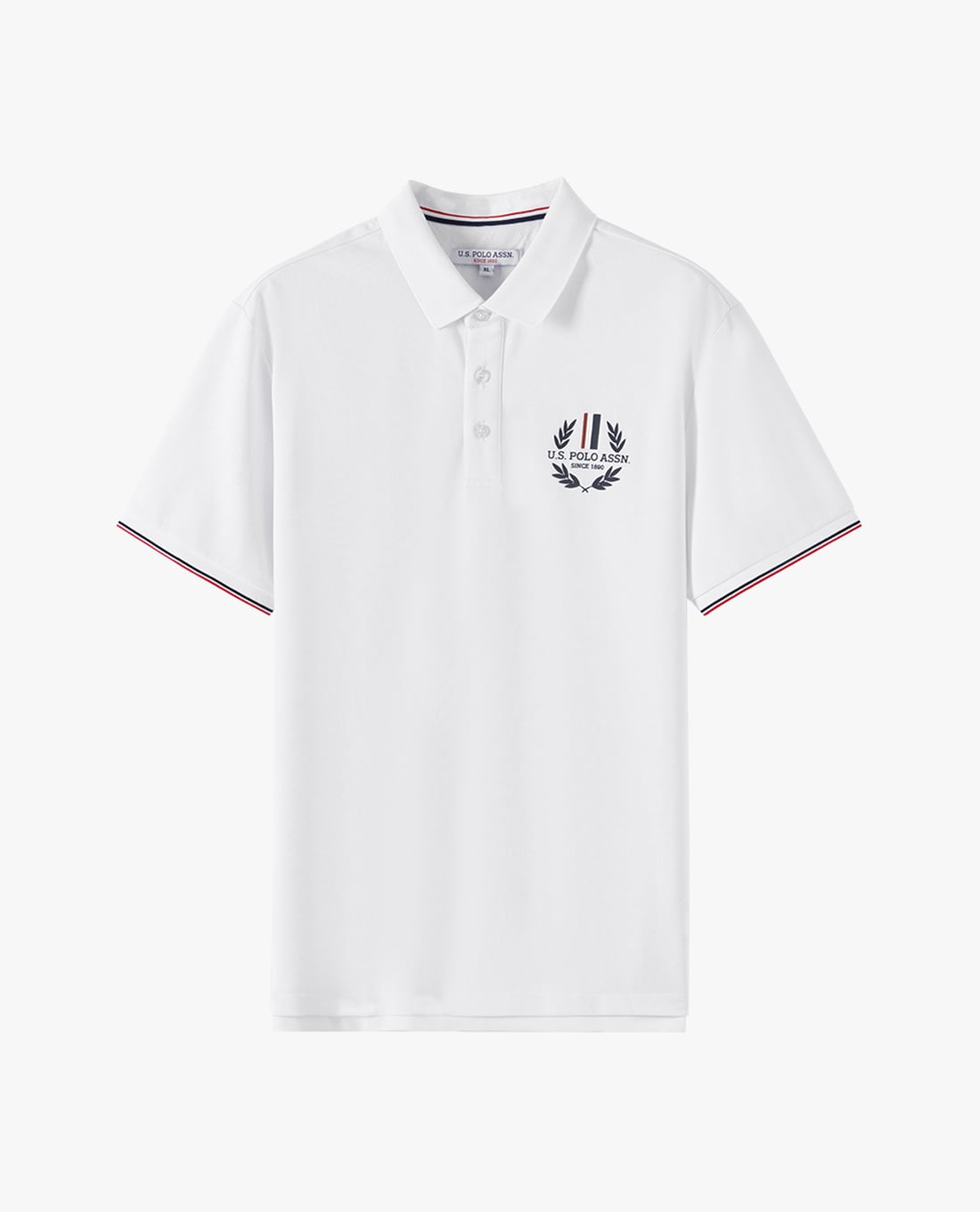 USPA - Áo polo nam cổ bẻ tay ngắn phối viền