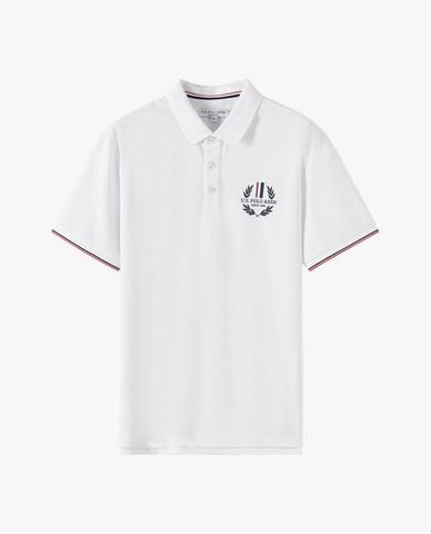  USPA - Áo polo nam cổ bẻ tay ngắn phối viền 