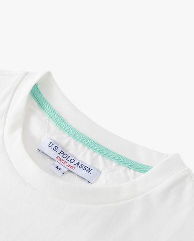  USPA - Áo thun nam cổ tròn tay ngắn in họa tiết 