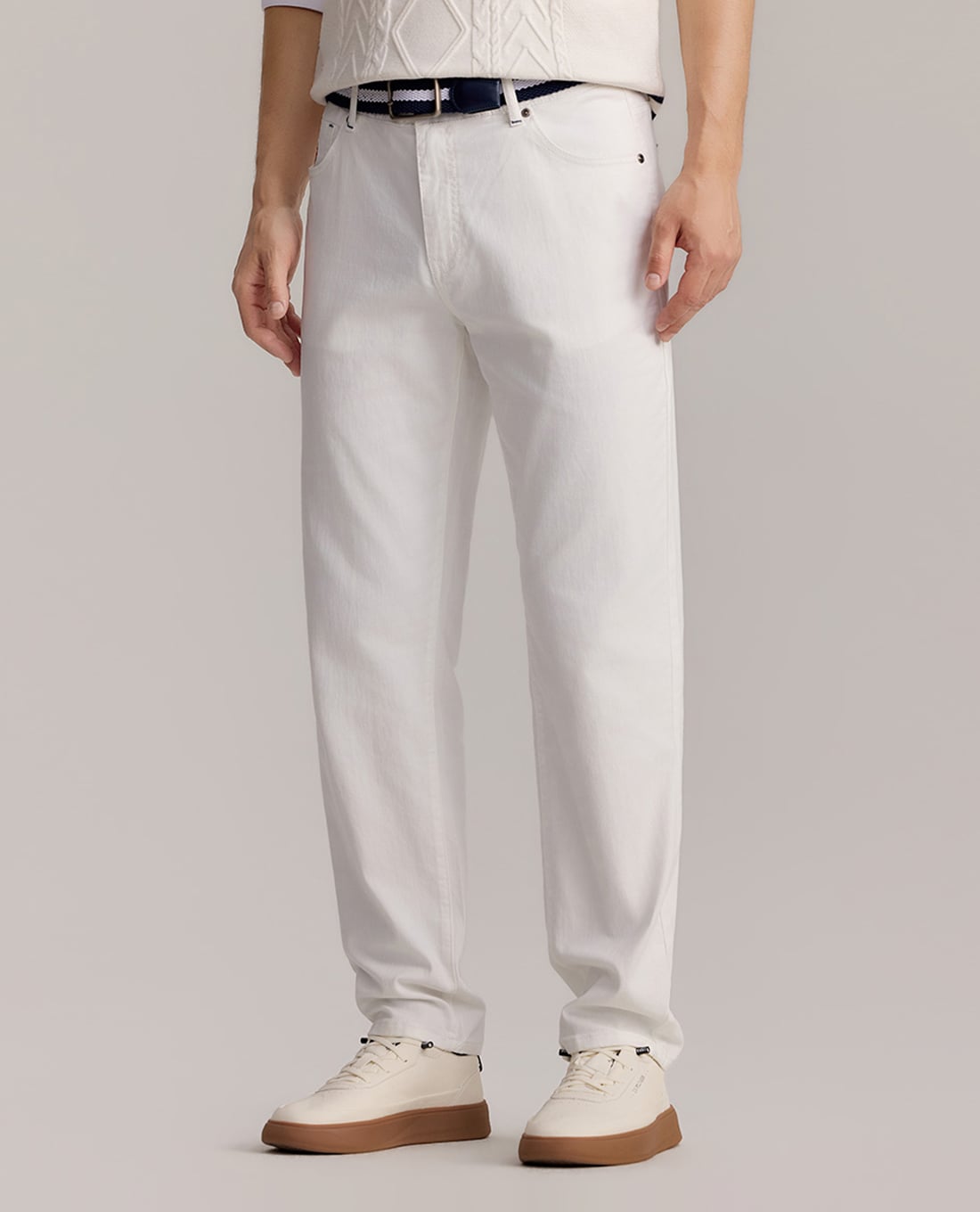 USPA - Quần jeans nam ống đứng thêu logo