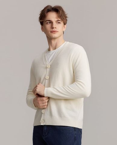  USPA - Áo khoác dệt kim nam tay dài cài nút 