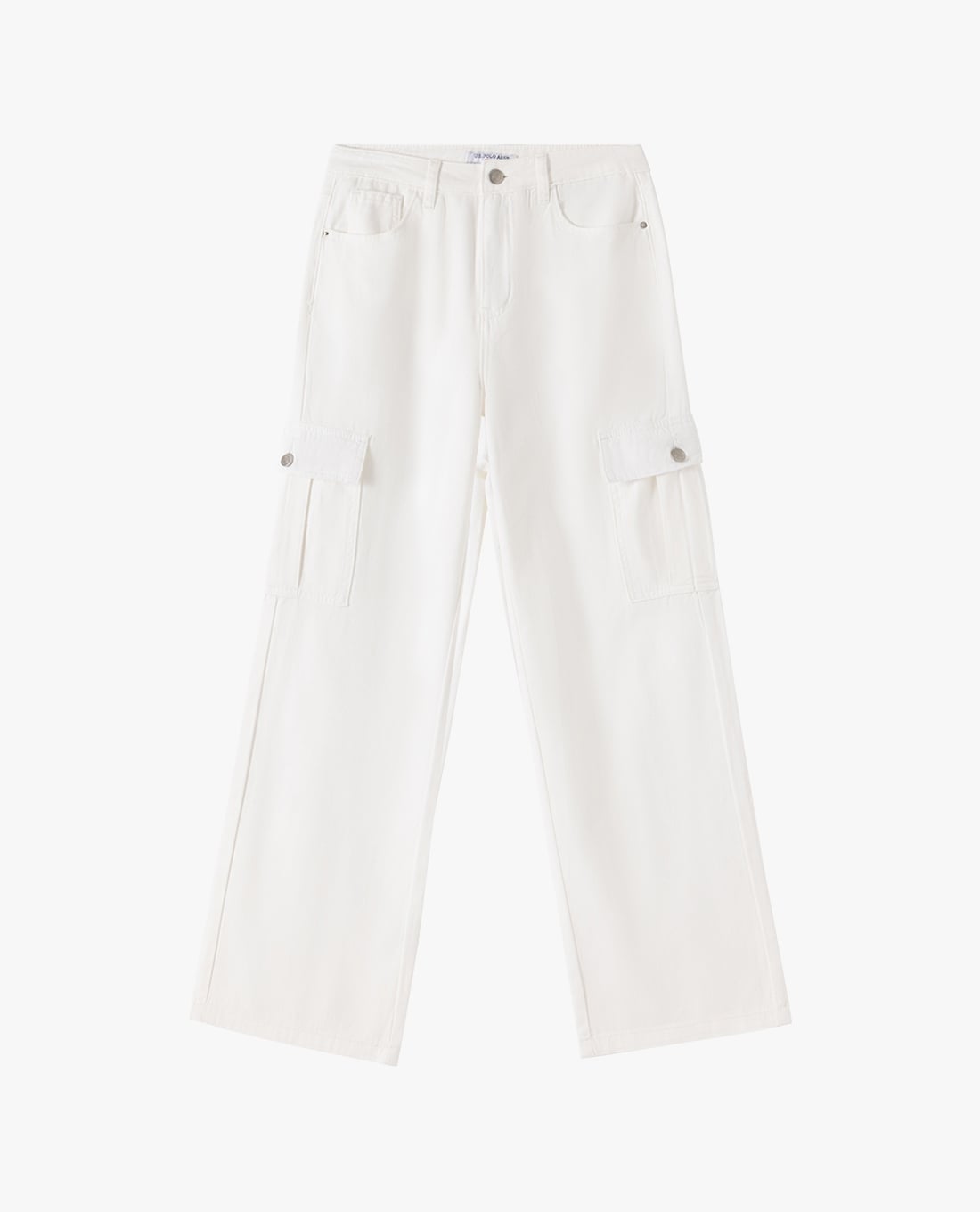 USPA - Quần jeans nữ ống rộng phối túi hộp