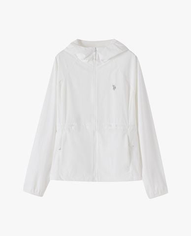  USPA - Áo khoác phối mũ nữ tay dài in logo 