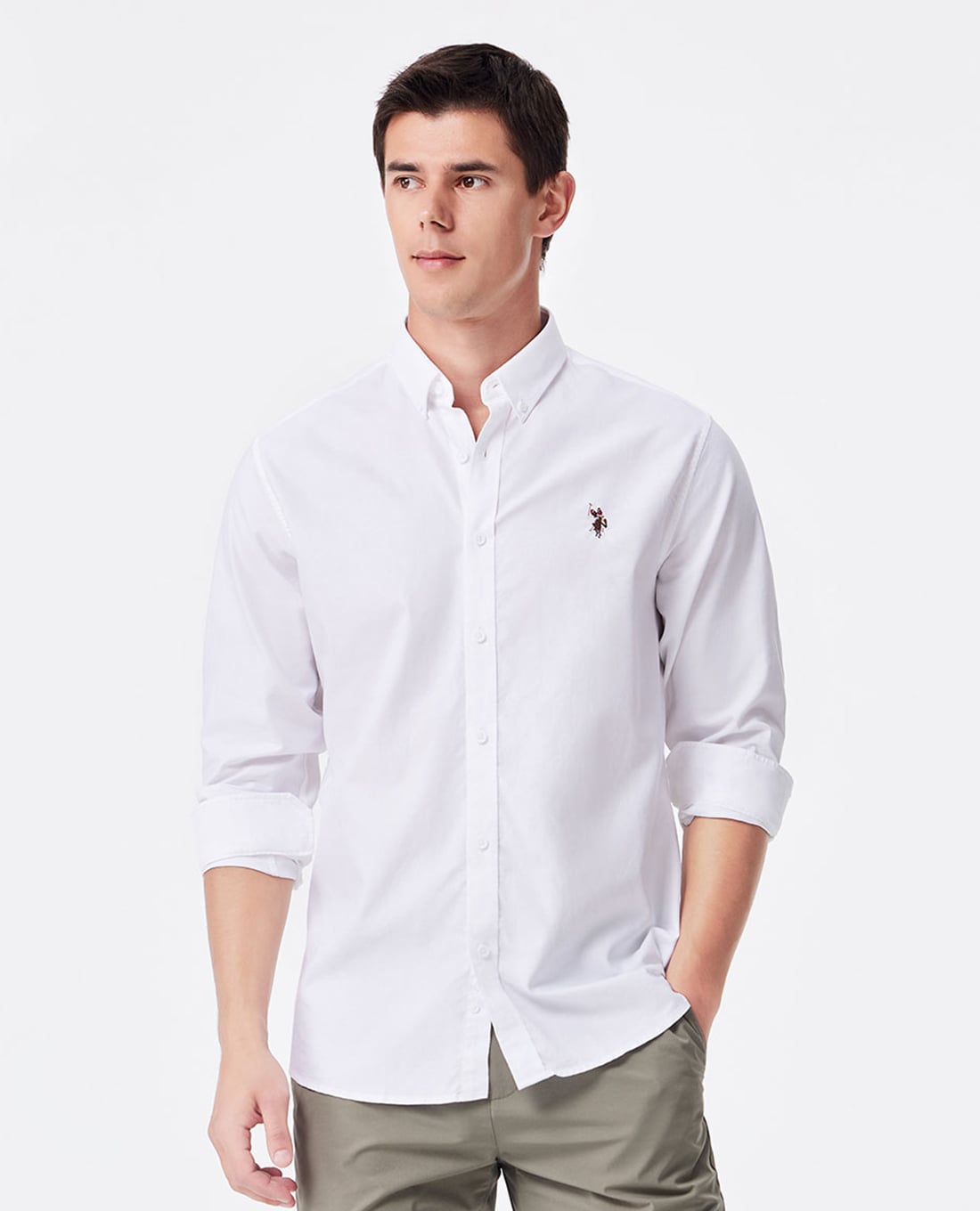 USPA - Áo sơ mi nam cổ bẻ tay dài thanh lịch
