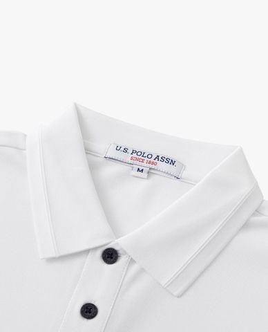  USPA - Áo polo nam cổ bẻ tay ngắn thêu logo 