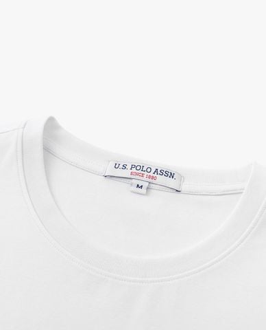  USPA - Áo thun nam cổ tròn tay ngắn in logo 